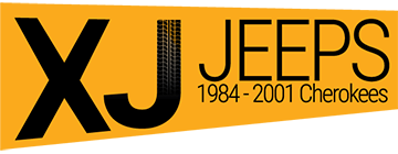 Image With Text 'XJ JEEPS: 1984 - 2001 Jeep Cherokees'